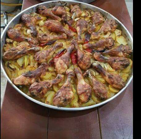 صينية البطاطس مع الدجاج