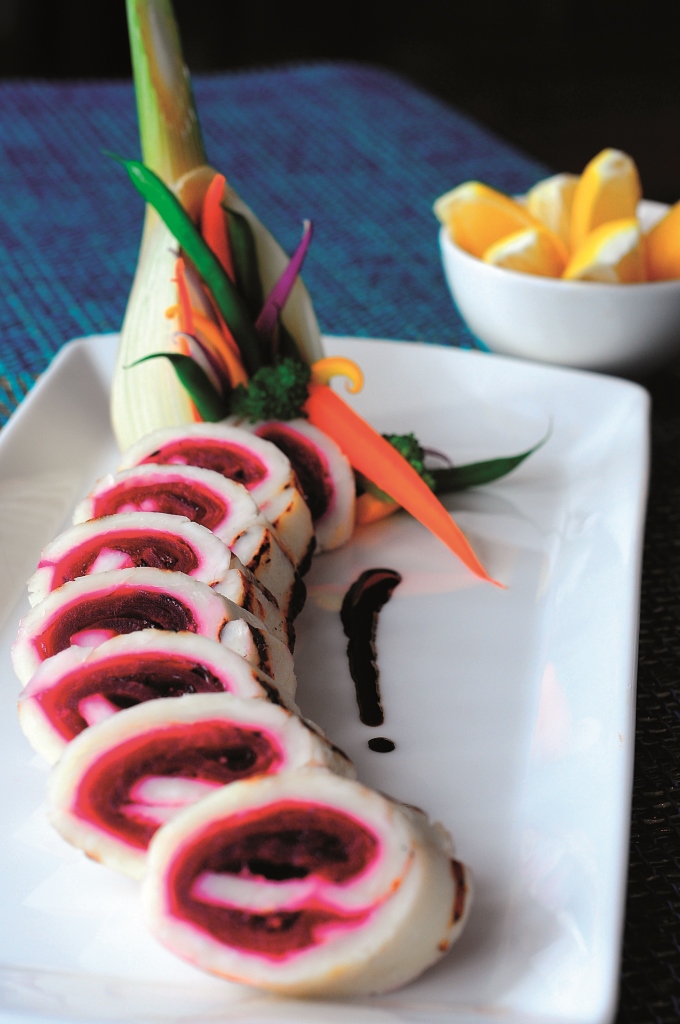 رول الشمندر الملفوف بالجبن