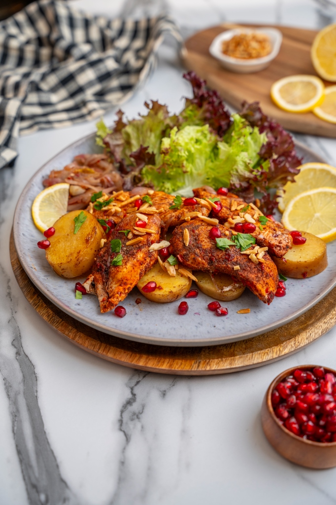 دجاج بالبطاطس والسماق بالفيديو