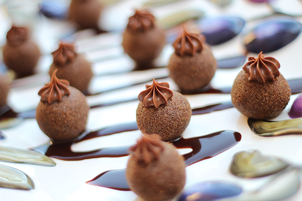 حلى كرات القهوة والنوتيلا