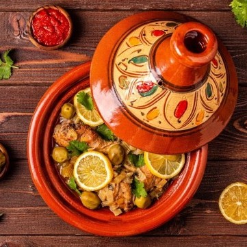 طاجن مغربي بالدجاج