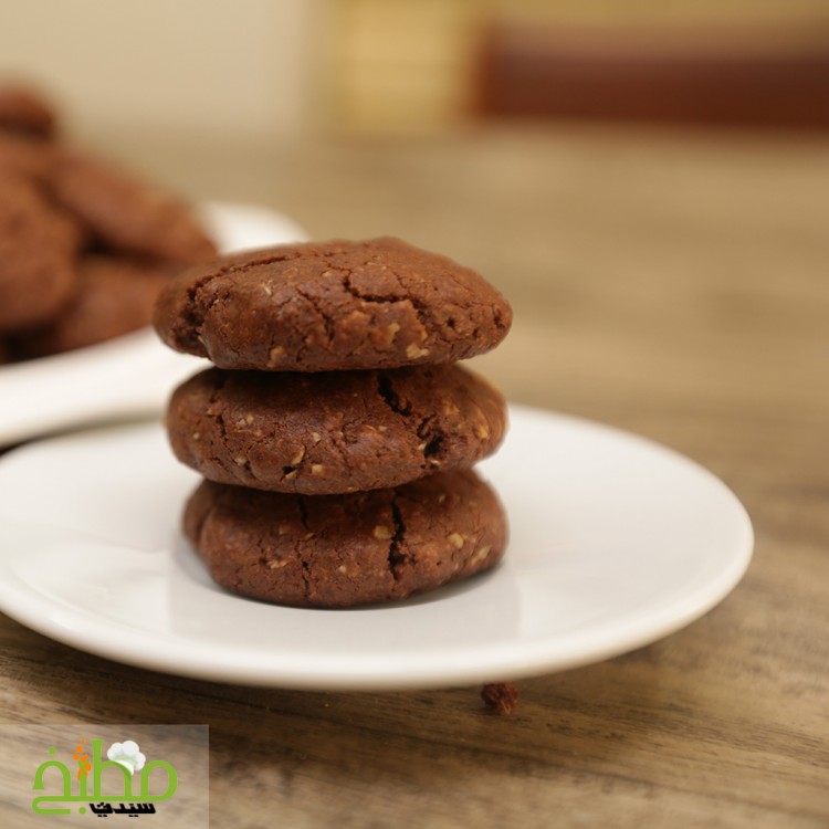 كوكيز الشوكولاتة بالشوفان خطوة بخطوة بالصور