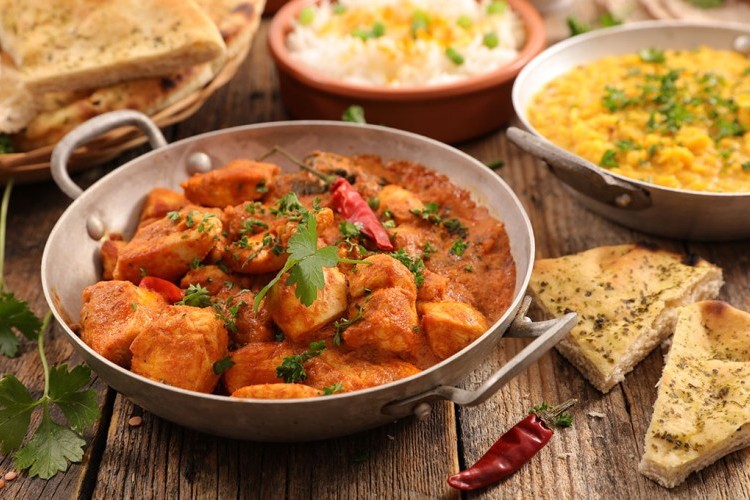 الدجاج بالزبدة على الطريقة الهندية