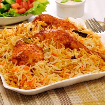 الأرز المدخن بالدجاج والخضار
