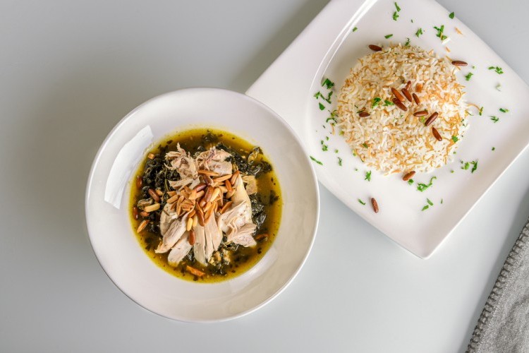 ملوخية ورق بالدجاج