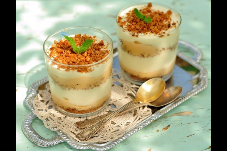 حلى كريم كراميل بالبسكوت