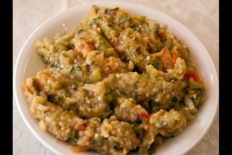 تغميسة الباذنجان المشوي