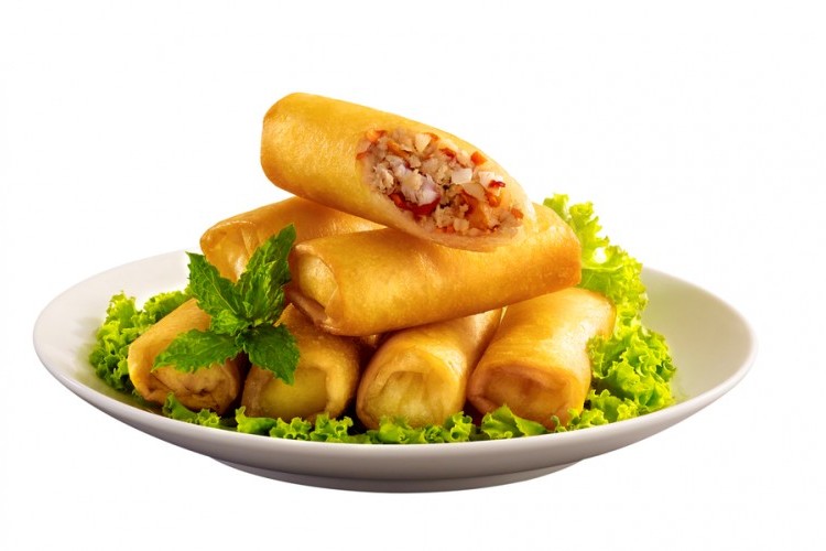 سبرينغ رول باللحم والخضار