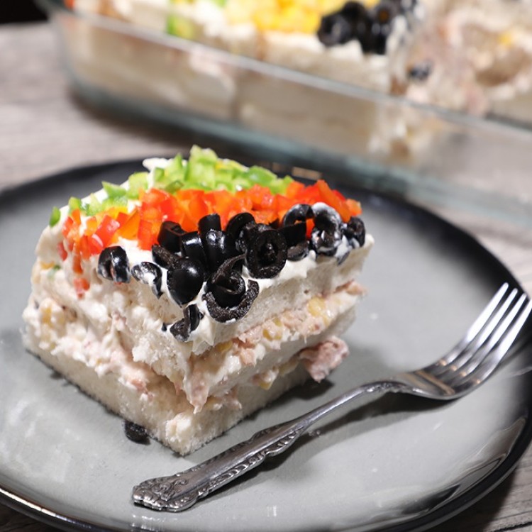 كيكة التونة المبتكرة بالفيديو