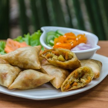 سمبوسة الدجاج بالفطر بالفيديو