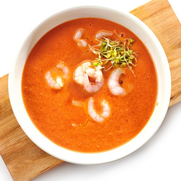 شوربة روبيان حمراء