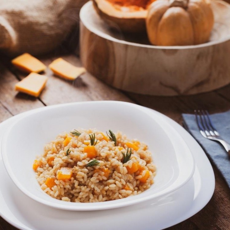 الأرز بالقرع والثوم