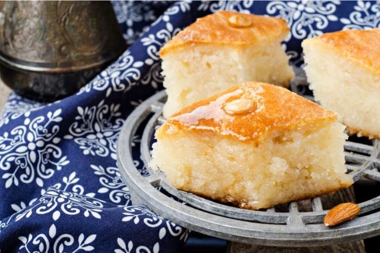 بسبوسة بدون بيض سهلة