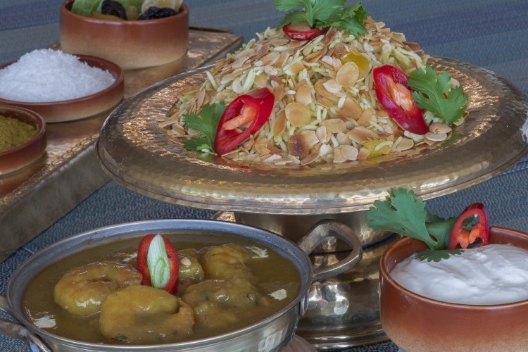 أرز بالروبيان على الطريقة الآسيوية