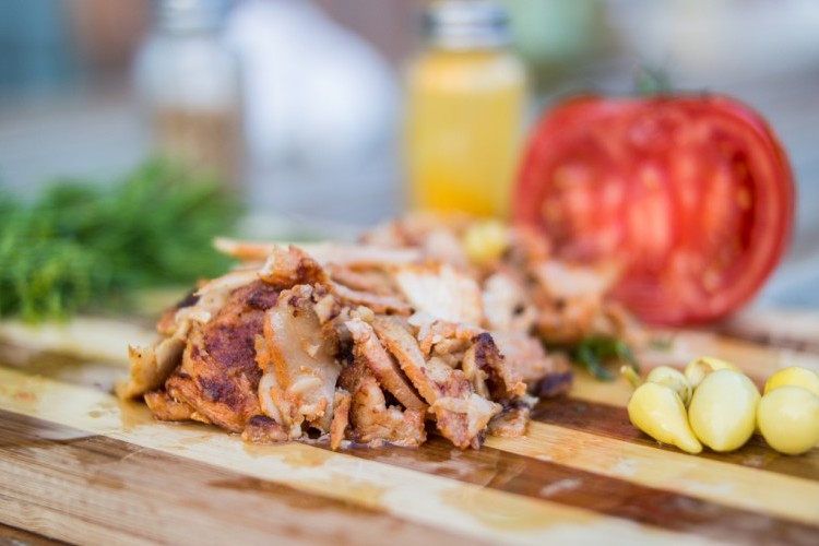 شاورما على الفحم