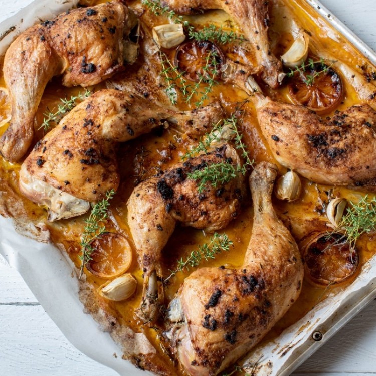 دجاج بالزعتر