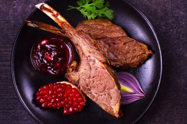 ريش بدبس الرمان بالفرن