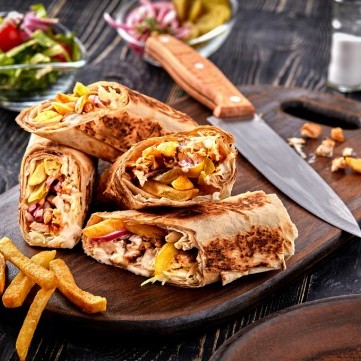 شاورما الدجاج السهلة