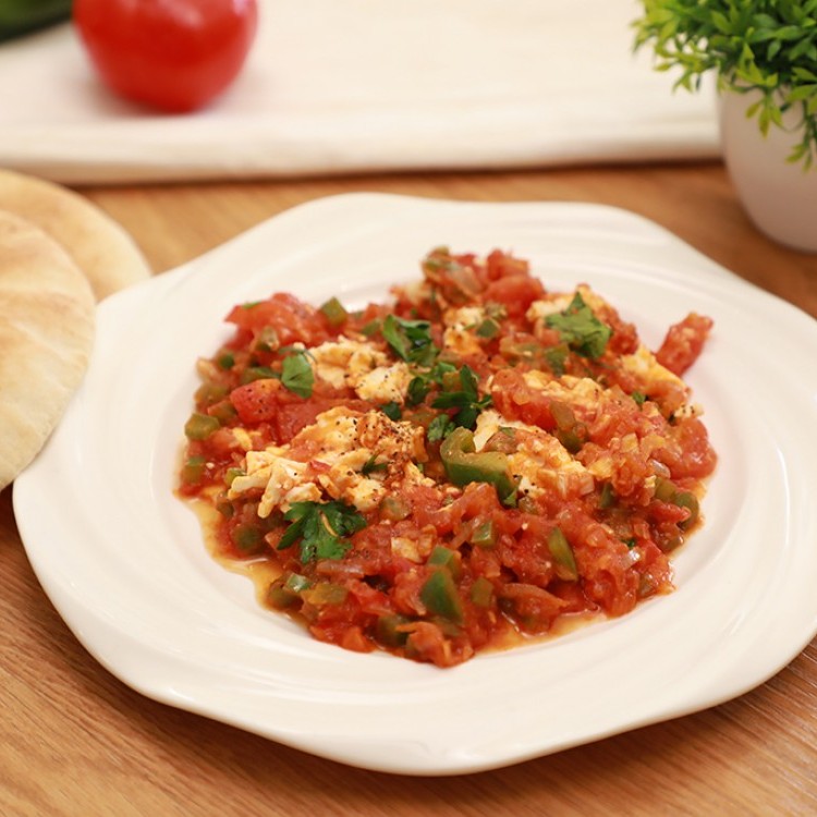 حمسة الطماطم مع الجبن الكريمي بالفيديو