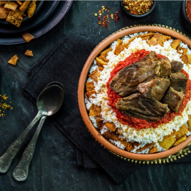 فتة لحم الغنم لغداء عيد الأضحى