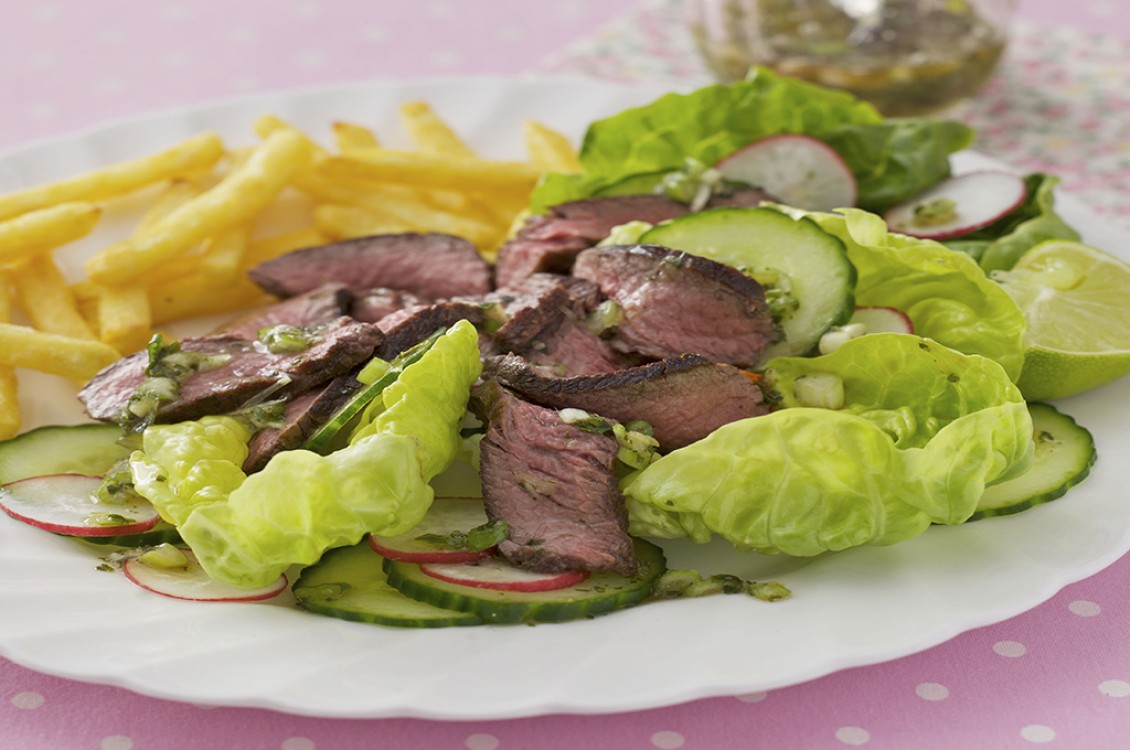 سلطة اللحم على الطريقة الآسيوية