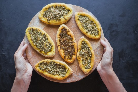 فطائر الجبن بالزعتر