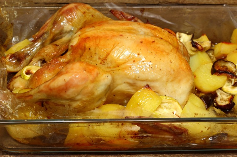 دجاج بالكيس