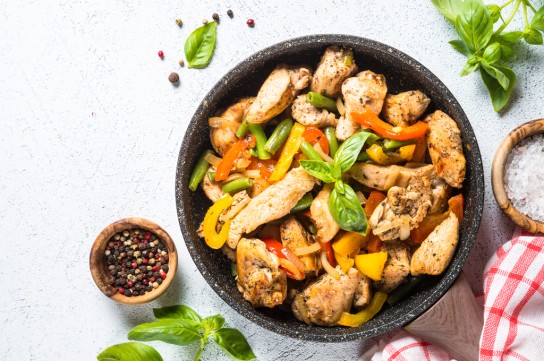 دجاج صيني بالخضار دايت