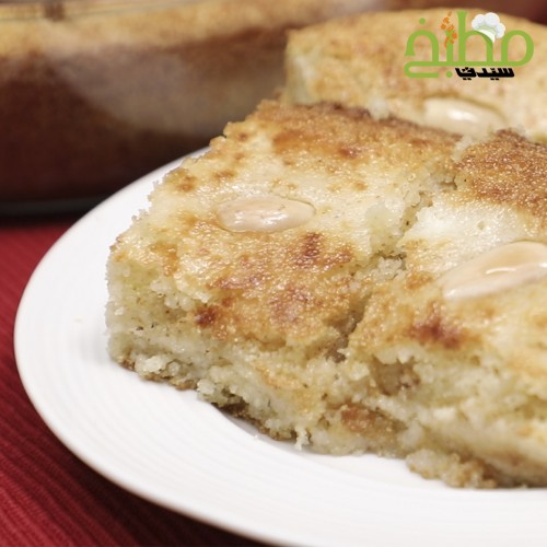 بسبوسة القشطة خطوة بخطوة بالصور