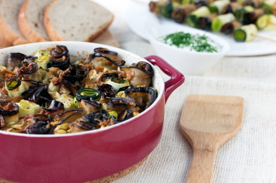 سلطة الباذنجان المقلي