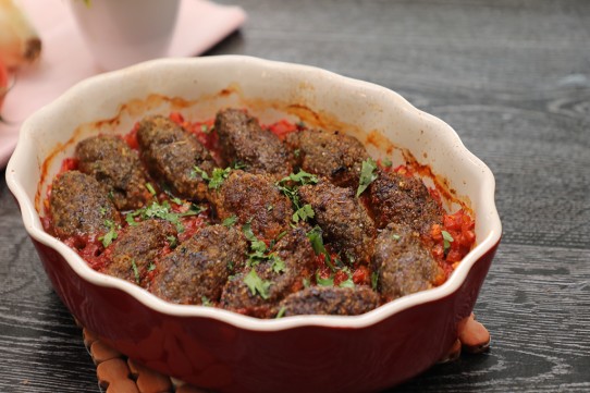 كباب بالبرغل بالفرن بالفيديو