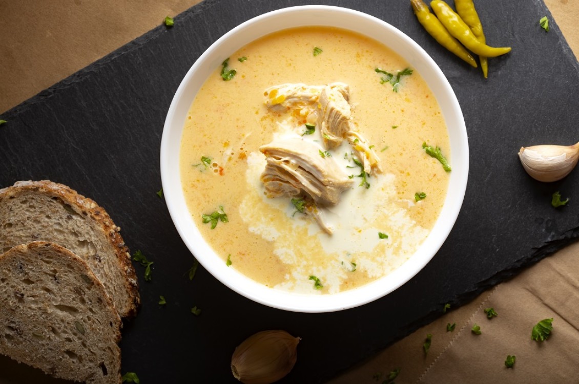 شوربة دجاج بالكريمة