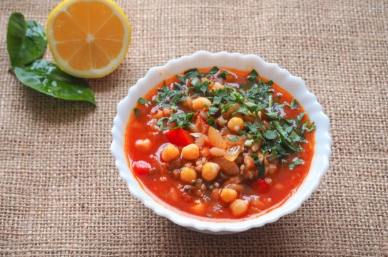 شوربة الحمص المغربية