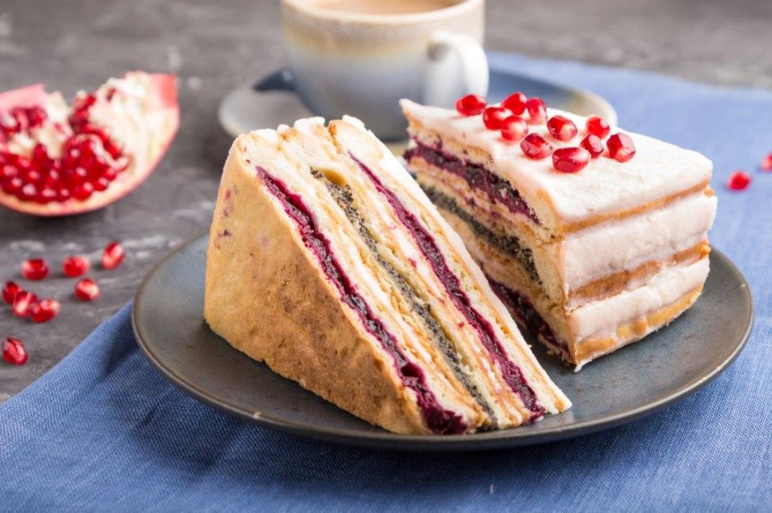 طريقة عمل كعكة الرمان