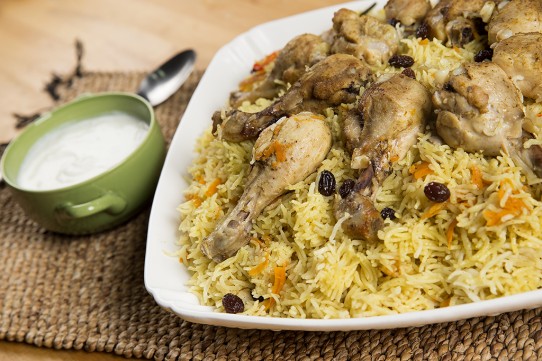 أرز بخاري مدخن بالفيديو