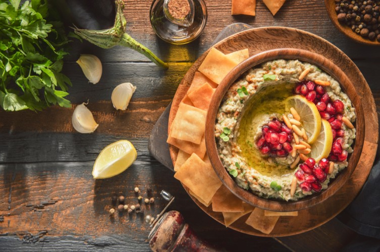 متبل الباذنجان المشوي