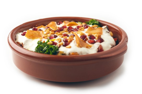 فتة باذنجان صحية