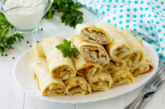 كريب باللحمة المفرومة