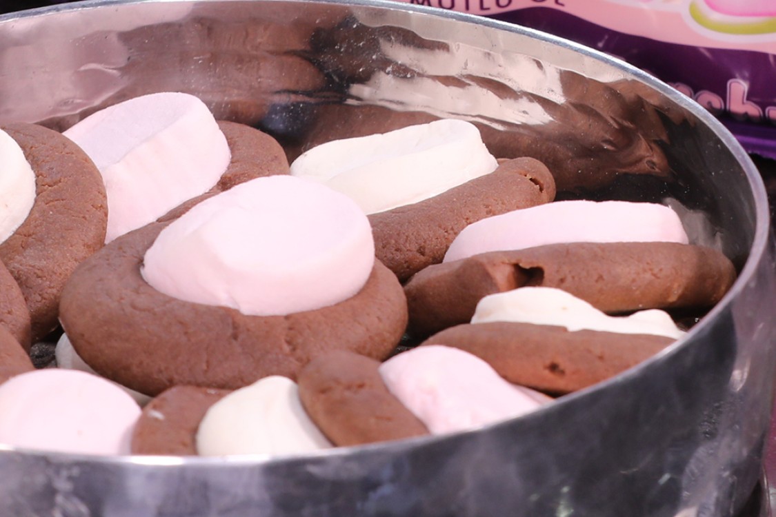 الكوكيز بالمارشميلو بالفيديو