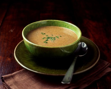 شوربة الكراث والكستناء