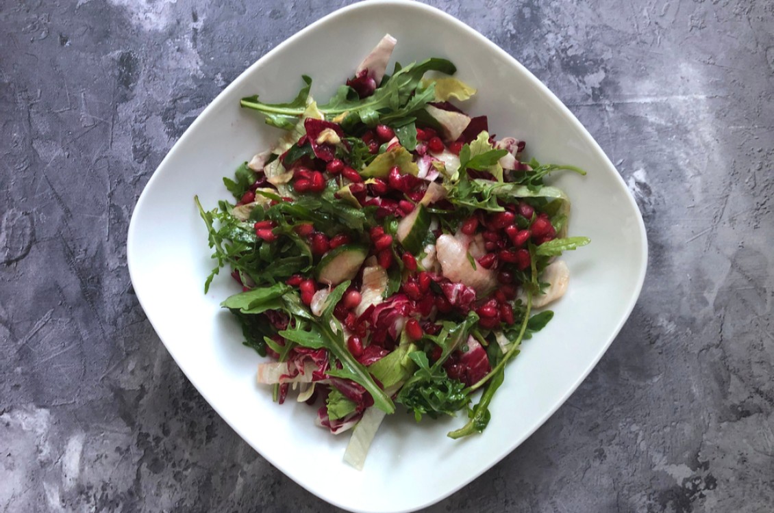 سلطة الشمندر والرمان