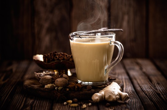 شاي كرك بالزنجبيل