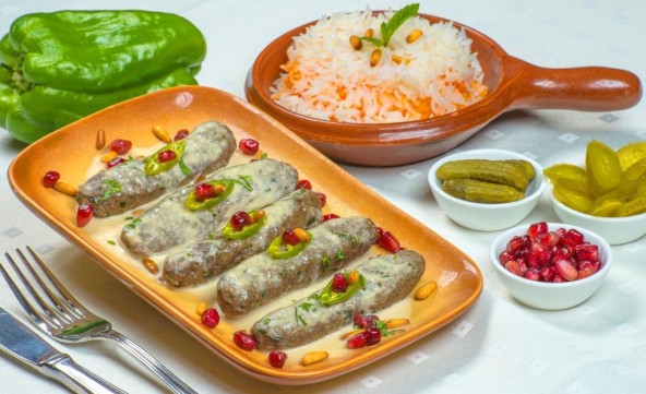 أصابع الكفتة بالطحينة