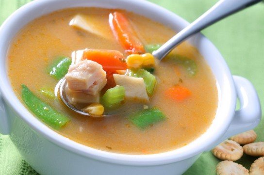 شوربة الدجاج الصحية