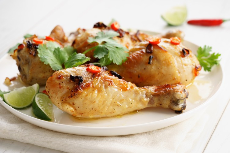 دجاج مشوي بالصلصة الحارة دايت