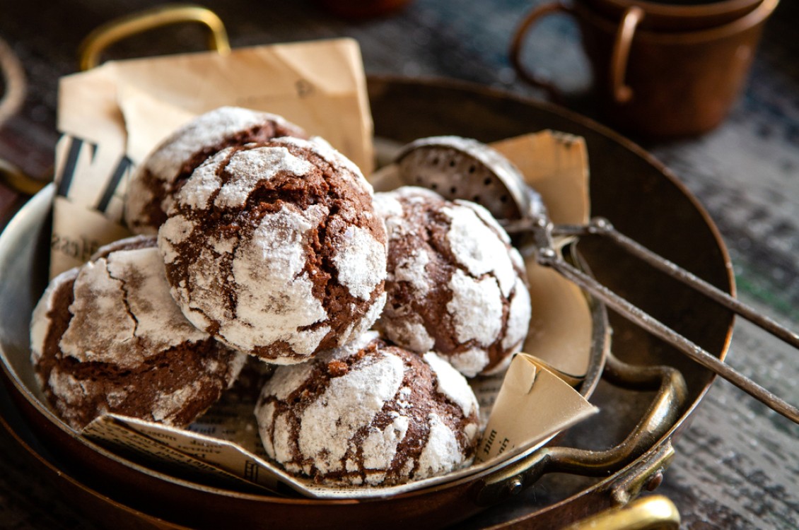 بسكويت بالجوز والشوكولاتة