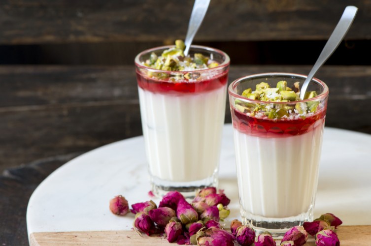 مهلبية بماء الورد