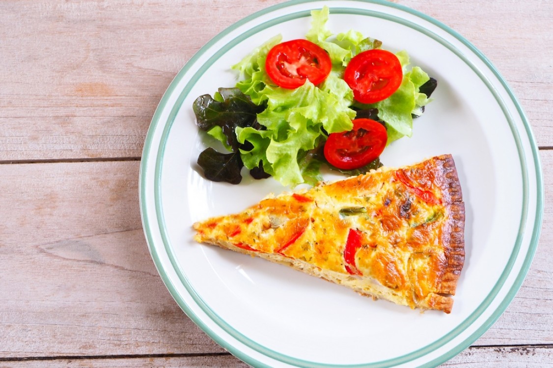 كيش بالخضار