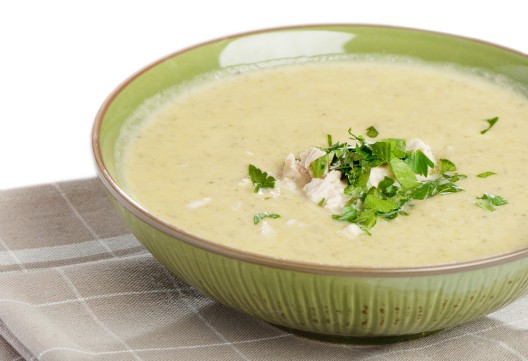 شوربة الدجاج بالكريمة