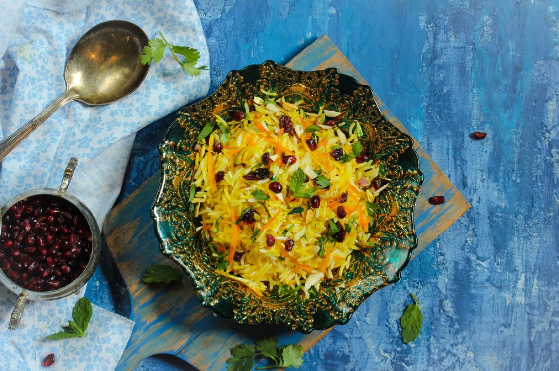 أرز إيراني بالرمان